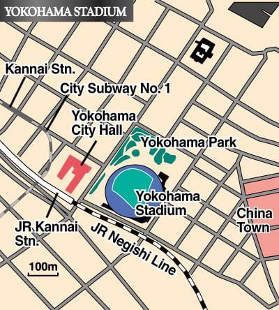 Քարտեզ Yokohama մարզադաշտ
