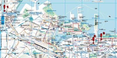 Քայլում Yokohama քարտեզի վրա